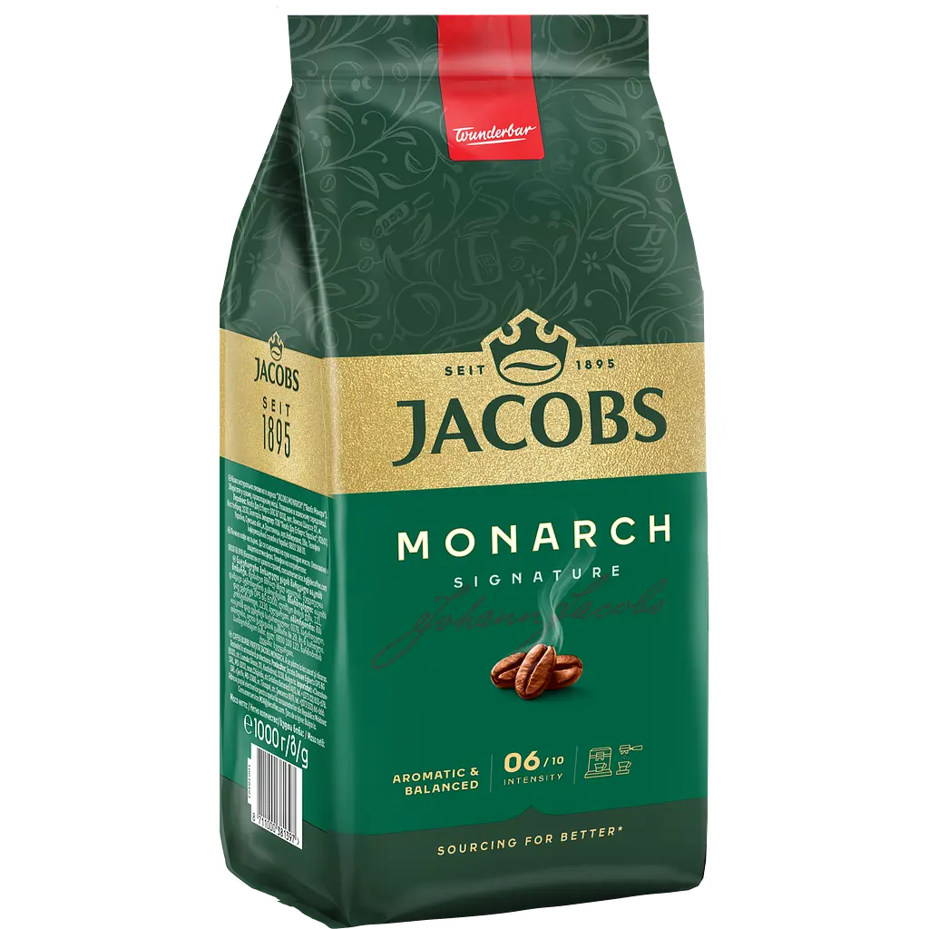 Уцінка. Кава в зернах Jacobs Monarch 1 кг - фото 2