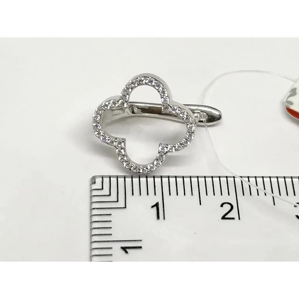 Срібні сережки Qvaliz з фіанітами. 90201126 - фото 5