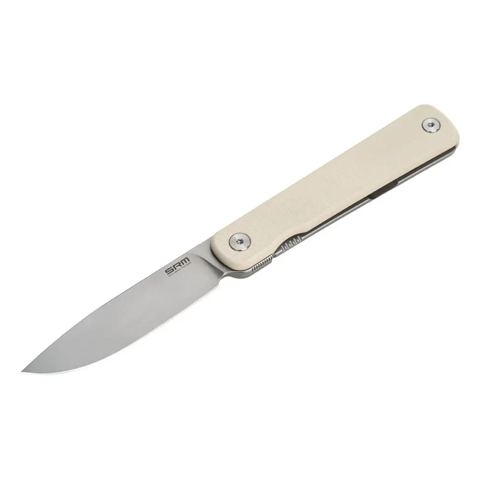 Ніж складаний туристичний SRM Palfrey 135L-GT (8.3 см) 14C28N / G10 білий - фото 5