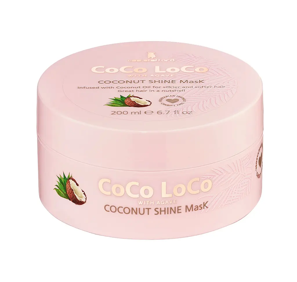 Маска для сяйва волосся з кокосовою олією Coco Loco Coconut Shine Mask Lee Stafford 200 мл - фото 2