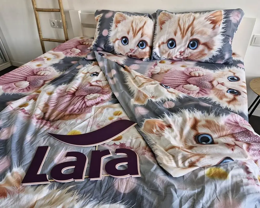 Постільна білизна LARA сатин d13264p полуторна - фото 3
