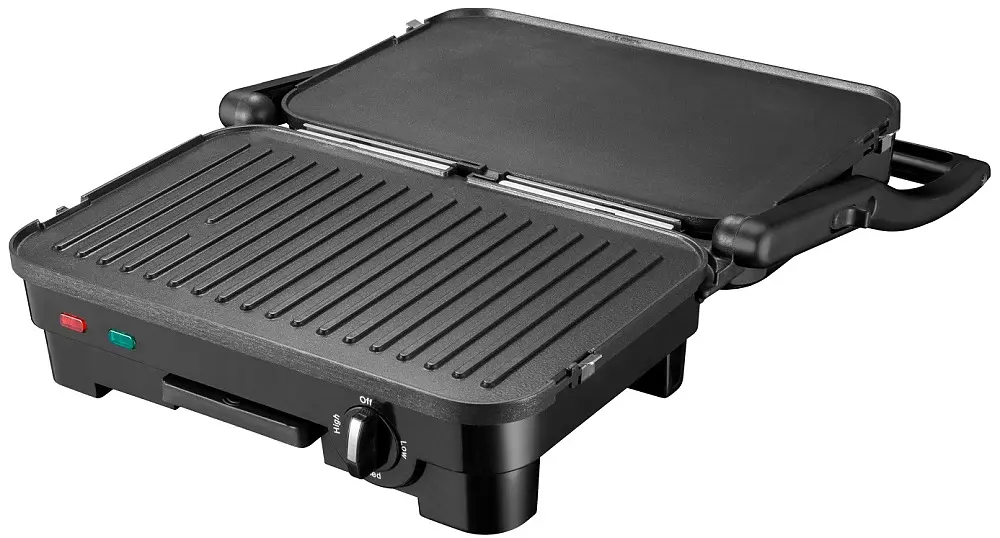 Електрогриль Liberton LPG-1401, Inox/Black, 1800W, закритий - фото 2