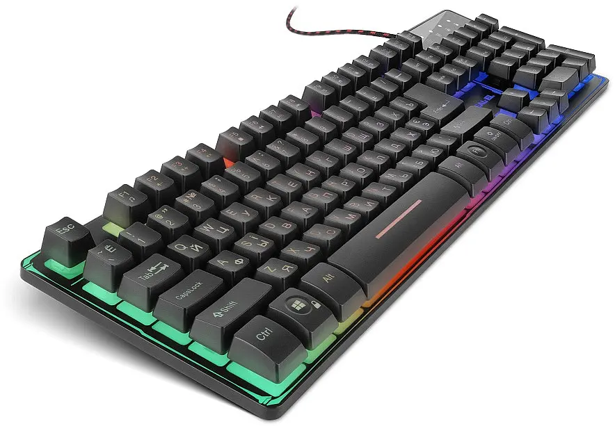 Клавіатура Real-el Gaming 8700 Чорний - фото 5