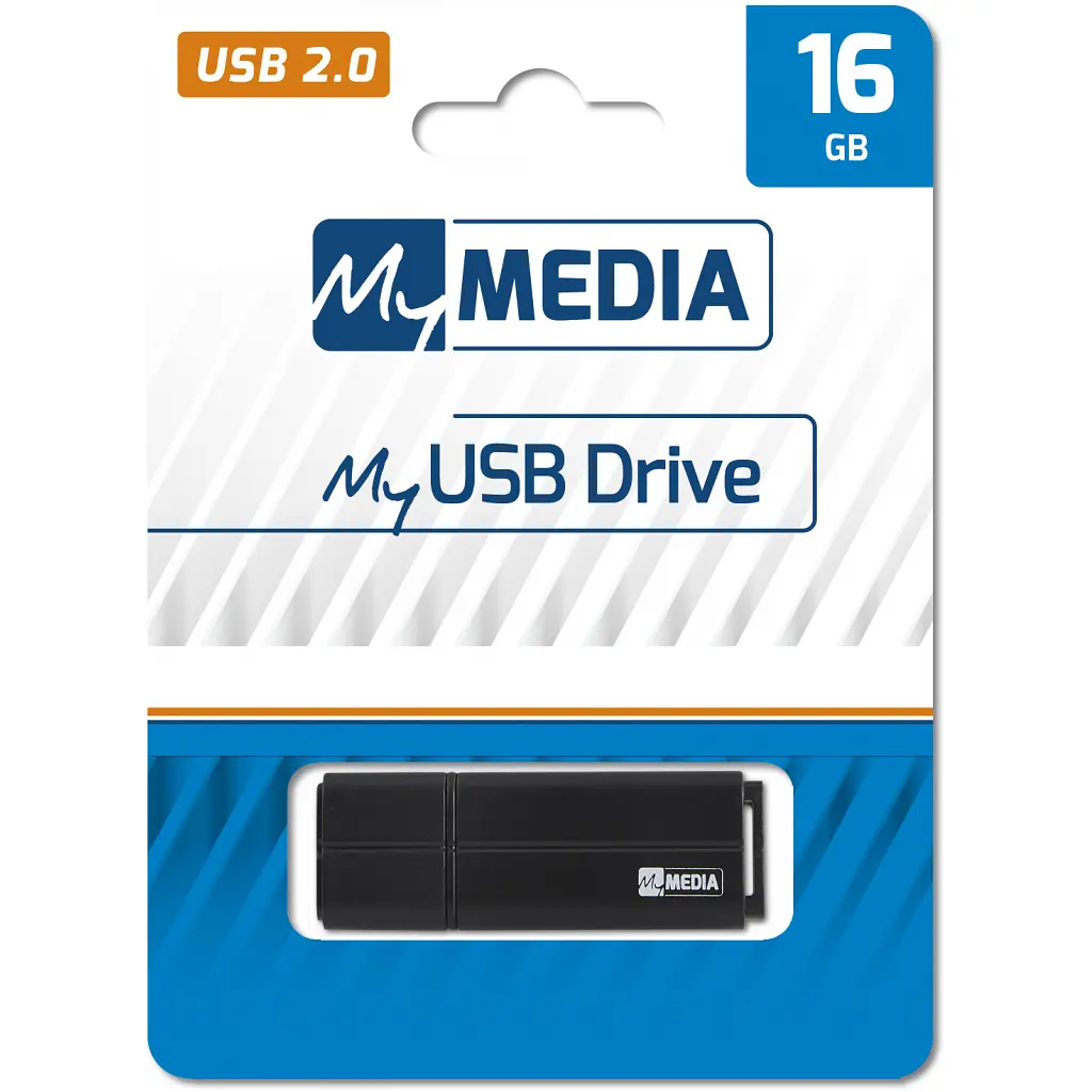 USB флеш накопичувач Verbatim 16GB MyMedia Black USB 2.0 (69261) - фото 4