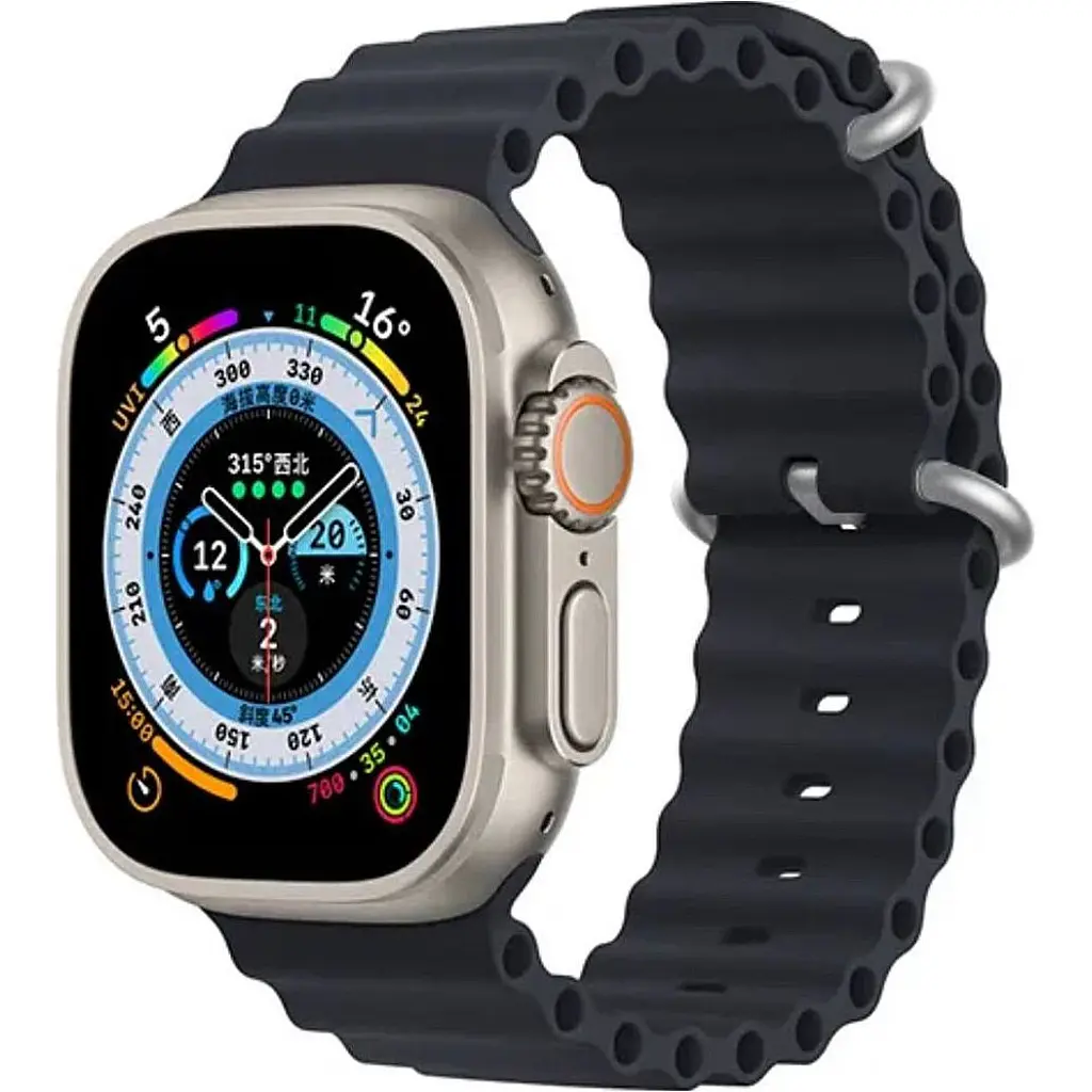 Ремінець Ocean Band для Apple Watch 42/44/45/46/49mm Charcoal Gray [114390] - фото 3