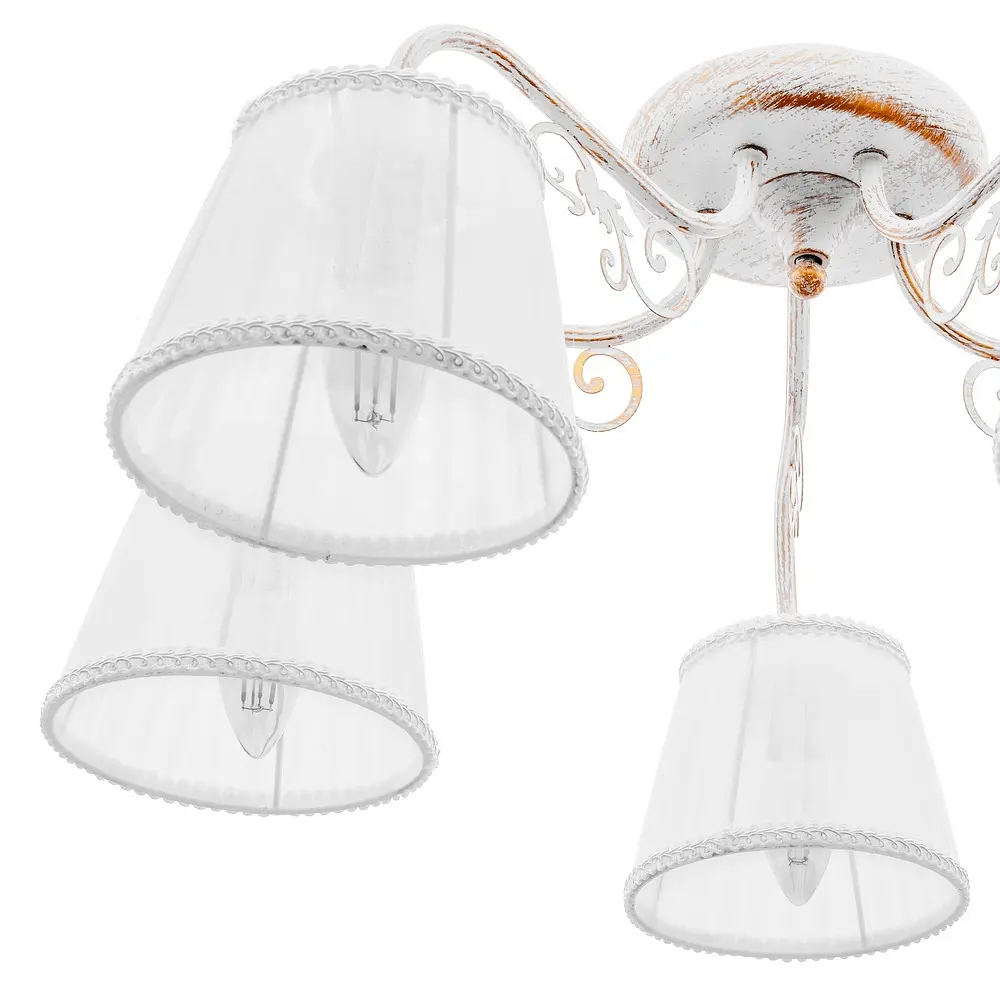 Люстра потолочная Brille с абажуром в зал E14 40W WH (BKL-659C/5) - фото 2