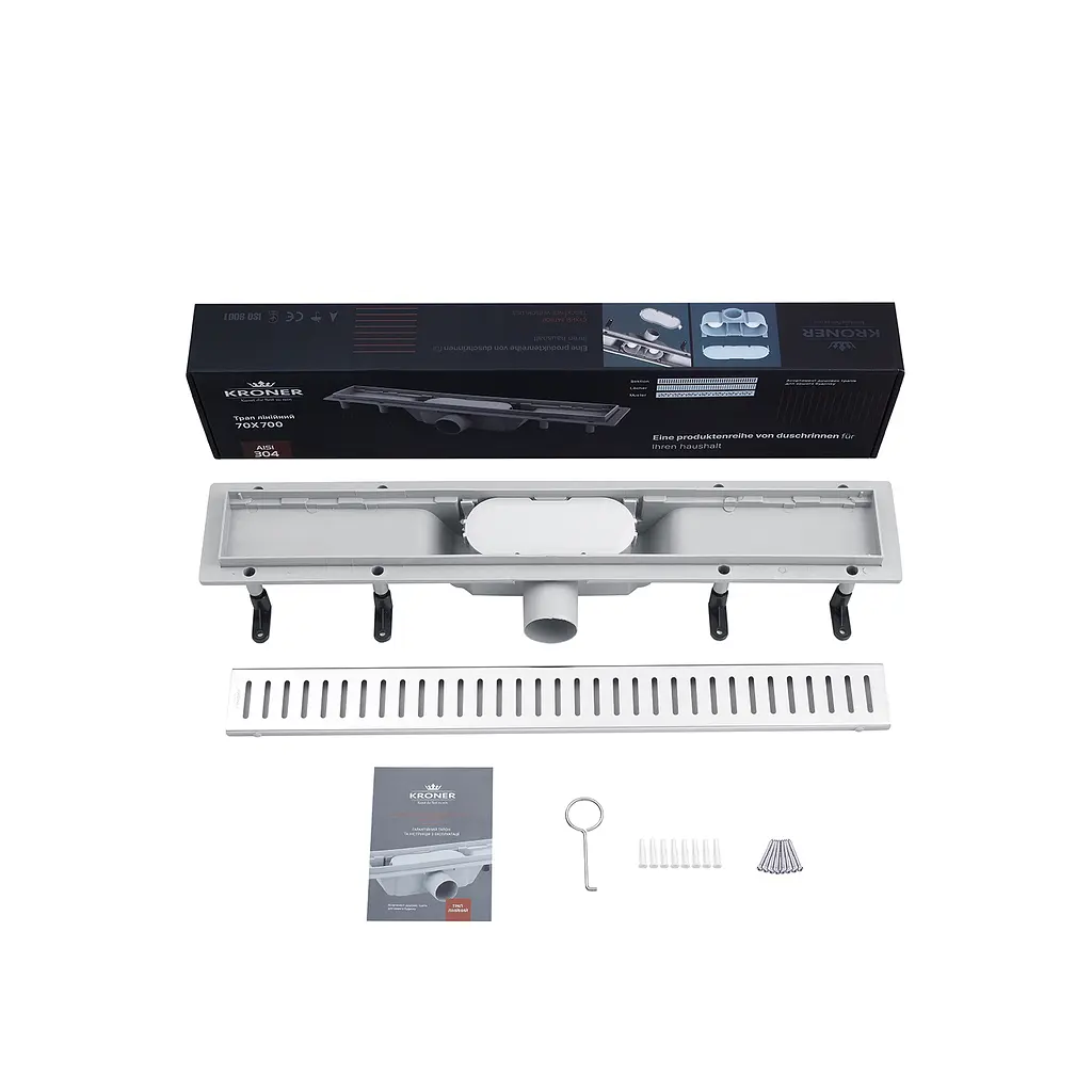Трап линейный Kroner KRP Harz S70 Sektion CV029580 - фото 5