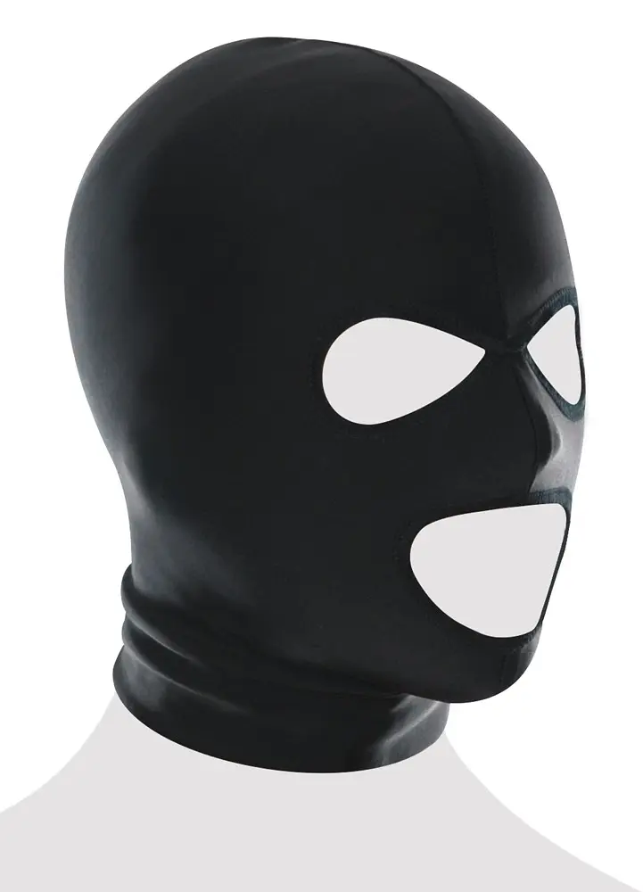 Маска Pipedream Fetish Fantasy Series Spandex 3 Hole Hood (чорний) - фото 4