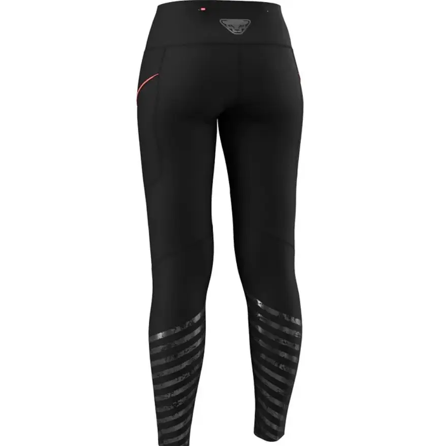 Брюки женские Dynafit Trail Reflective Tights Woman S Черный-Серый - фото 2