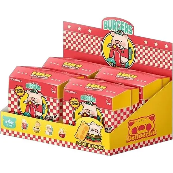 Колекційна фігурка 10/10 Toys LuLu the Piggy серія Burger Express Movable Series blind box (LULU1310) - фото 3