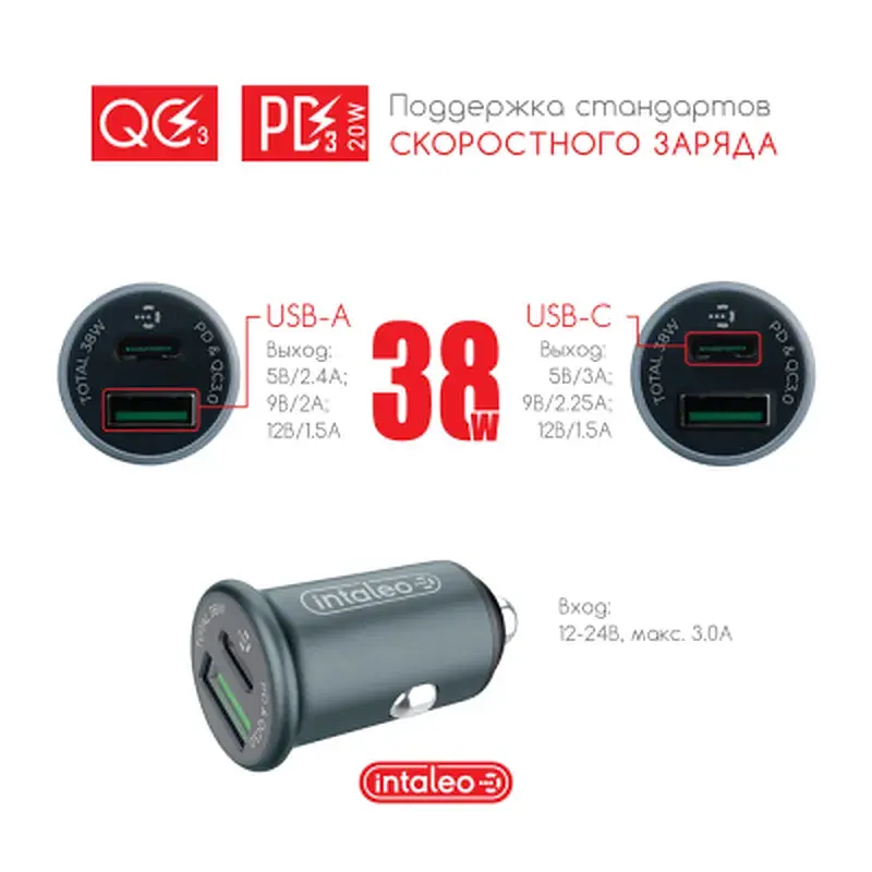 Зарядний пристрій Intaleo CCGQPD238 (1283126509971) - фото 7