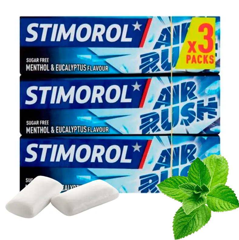 Жуйки Stimorol Air Rush Menthol Eucalyptus 3х10шт (17.02.2025) - фото 2