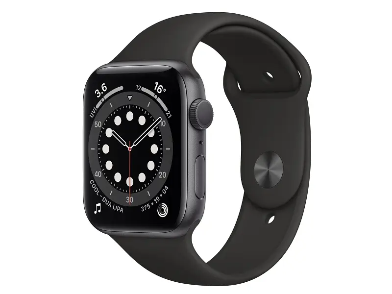 Смарт-годинник Apple Watch Series 6 GPS 44mm Space Gray Aluminum Case w. Black Sport B. (M00H3)