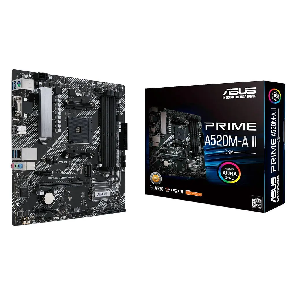 Материнська плата ASUS PRIME A520M-A II/CSM (PRIME A520M-A II/CSM) (Socket AM4, AMD A520, Micro-ATX) - фото 6
