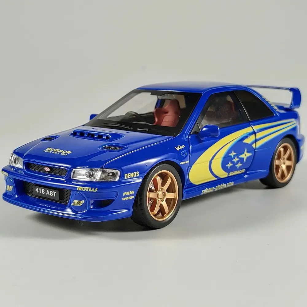 Колекційна металева модель автомобіля АвтоЕксперт Subaru Impreza WRX STI з інерцією, світлом та звуком 1:32 - фото 2