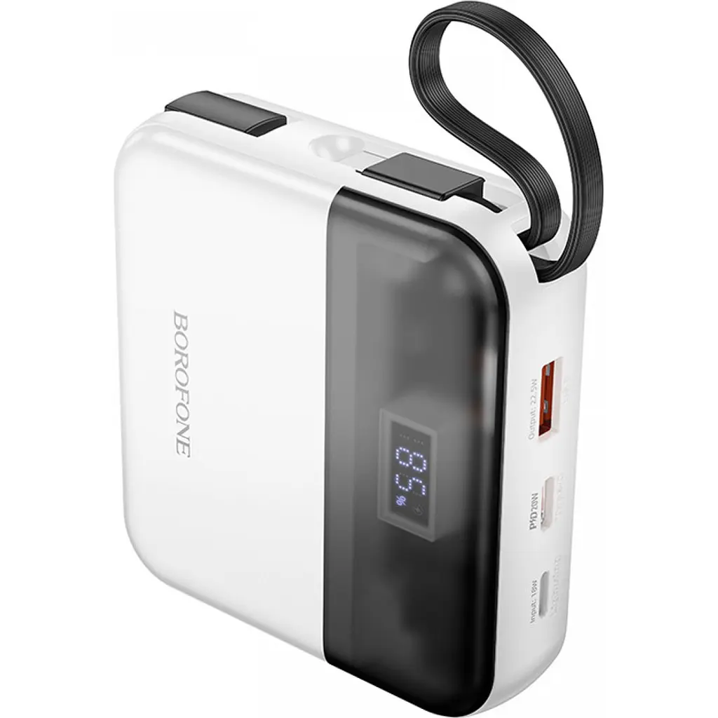 Внешний аккумулятор Borofone BJ64 Distinct 10000mAh 22.5W White [123616] - фото 2