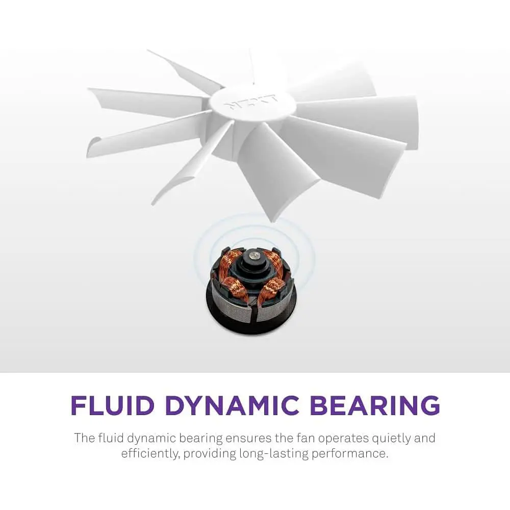 Вентилятор NZXT F140RGB Duo - 140mm Dual-sided RGB Fan - Single Pack (White) (RF-D14SF-W1) - фото 8