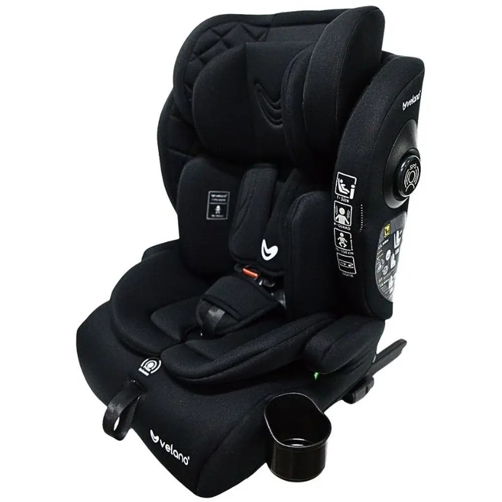 Автокрісло VELANO Flexo i-Size 76-150 см Isofix + Top Tether ремінь black (48413) - фото 3