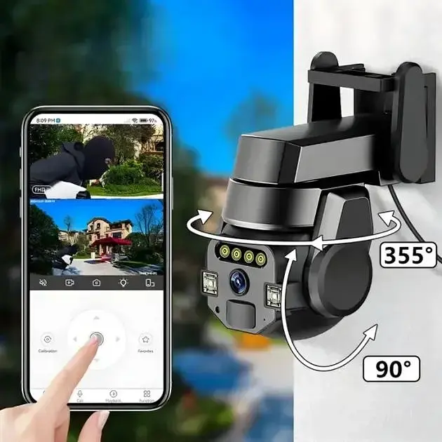 Камера Dometic внешняя уличная поворотная Wi-Fi CyberGuard Outdoor Q-812 FULL-HD 5Mp IP66 датчик движения - фото 4