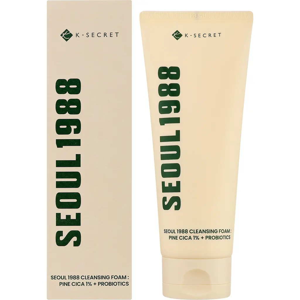 Пінка для обличчя K-Secret Seoul 1988 Cleansing Foam Pine Cica 1% + Probiotics очищувальна з комплексом CICA та BHA 150 мл - фото 2