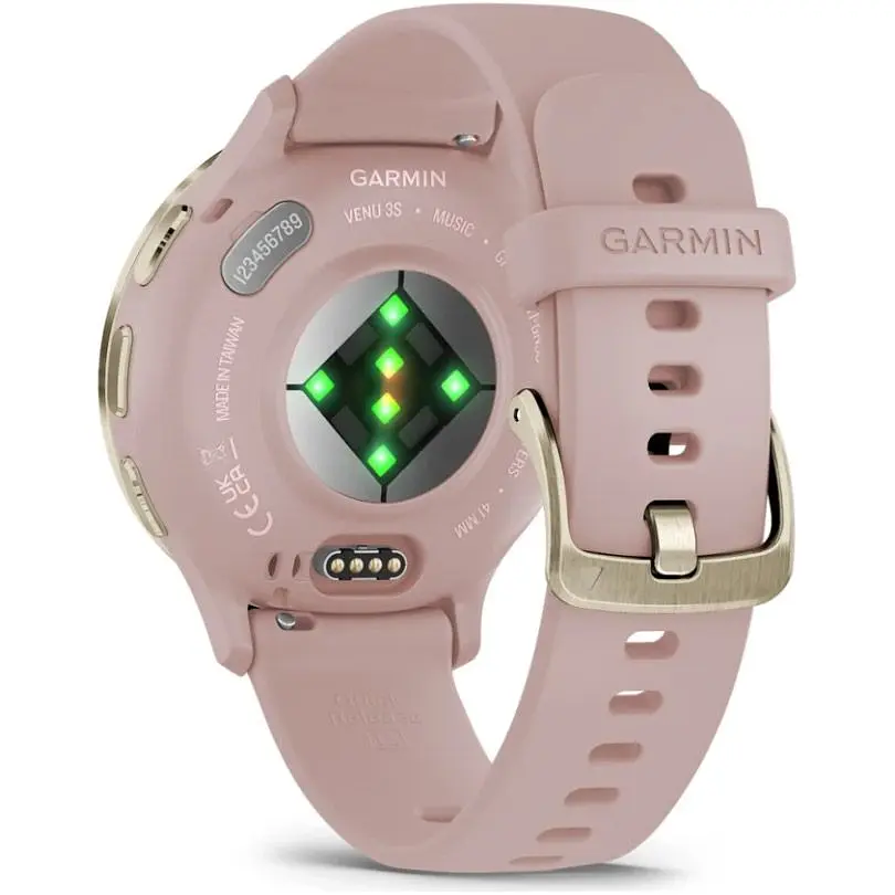 Смарт-годинник Garmin Venu 3S Soft Gold Stainless Steel Bezel with Dust Rose Case and Silicone Band (010-02785-03/53) [111835] - фото 3