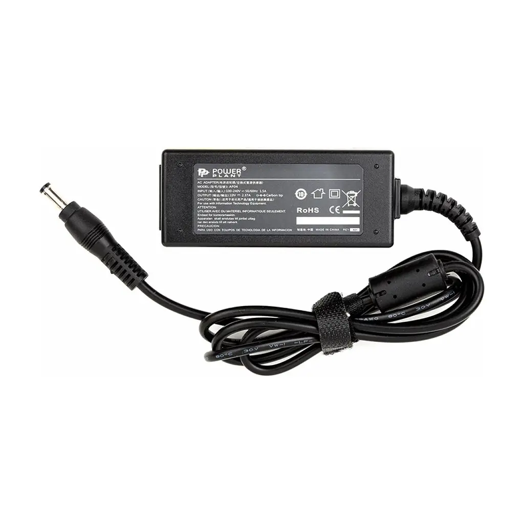 Блок живлення до ноутбуку PowerPlant ACER 220V, 19V 45W 2.37A (5.5*2.1) (AC45F5521)