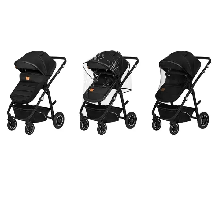 Універсальна коляска 3 в 1 Lionelo Bianka Black Onyx, чорний (LO-BIANKA 3IN1 BLACK ONYX) - фото 3