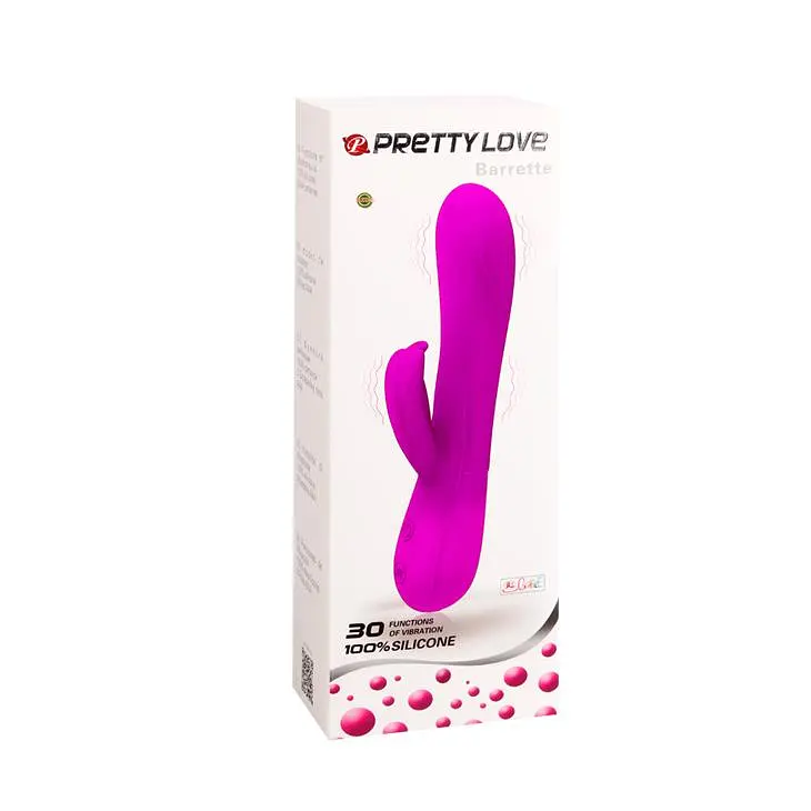 Вібратор-кролик Pretty Love Barette 21 см рожевий - фото 9
