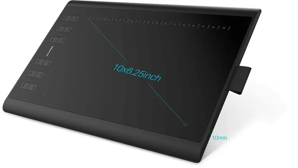 Huion Графічний планшет 10"x6.2" H1060P, MicroUSB, чорний - фото 7