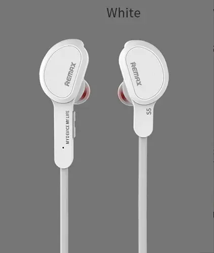 Вакуумные Bluetooth наушники гарнитура Remax RB-S5 Sport White - фото 2