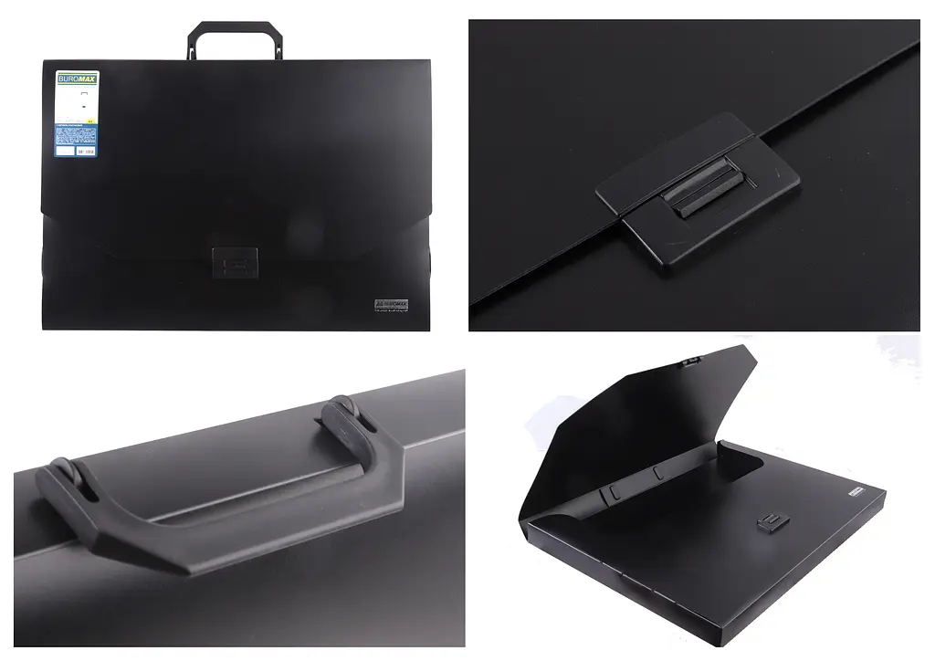 Портфель пластиковий А3/32 мм, Professional, чорний, BM.3725-01 - фото 2