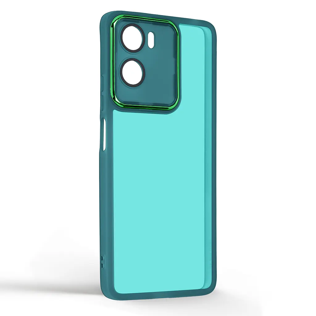 Защитный чехол для Motorola G06 4G/G06 Power 4G, Shade, зеленый, TPU+PC, матовый, защита всего корпуса, панель-накладка, противоударный, с большими бортами, амортизирует удары при падениях, ArmorStandart (ARM89067) - фото 2