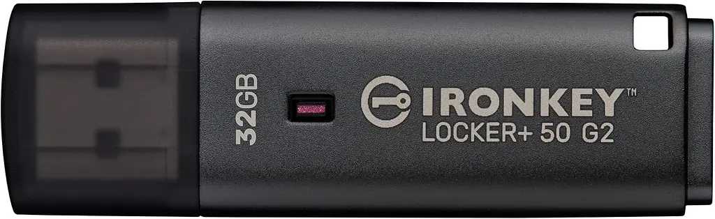 Kingston Накопичувач Kingston 32GB USB 3.2 Type-A Gen1 IronKey Locker+ 50 G2 - фото 2
