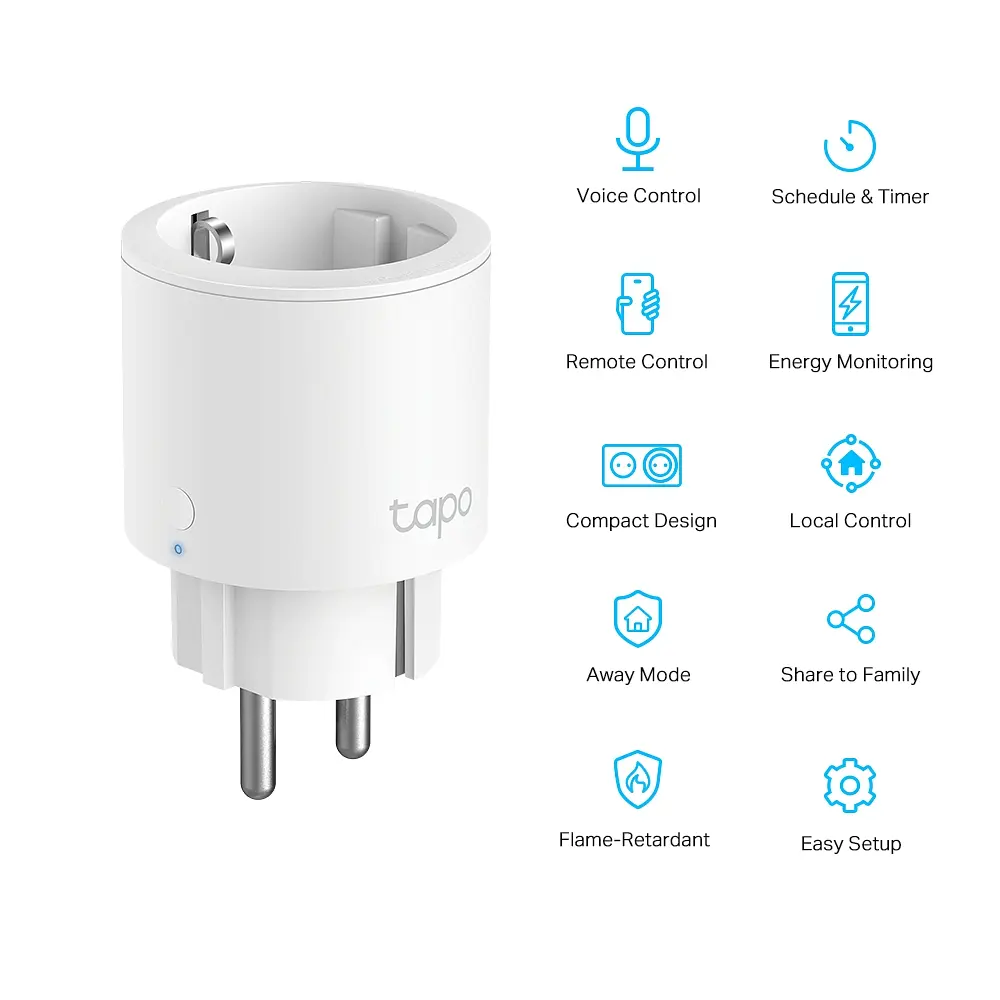 TP-Link Смарт-розетка Tapo P115 N300 16A з функцією моніторингу використаної енергії - фото 2