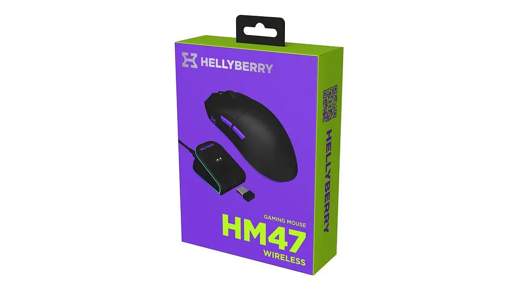 Миша бездротова Hator Hellyberry HM47 Wireless Чорний/Фіолетовий (HM47_black_violet) - фото 10