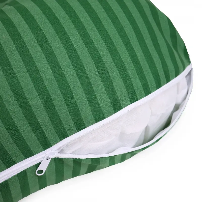 Подушка для беременных и отдыха MirSon U-образная №5029 Color Line Stripe Emerald 140х75х20 см изумрудная (2200010969900) - фото 3