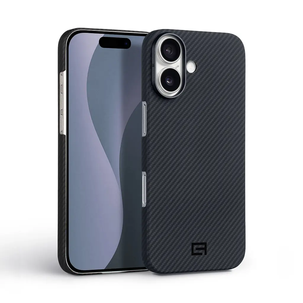 Чехол ArmorStandart BlackIcon Aramid Twill MagCase для Apple iPhone 17 Black (ARM90148) - фото 2