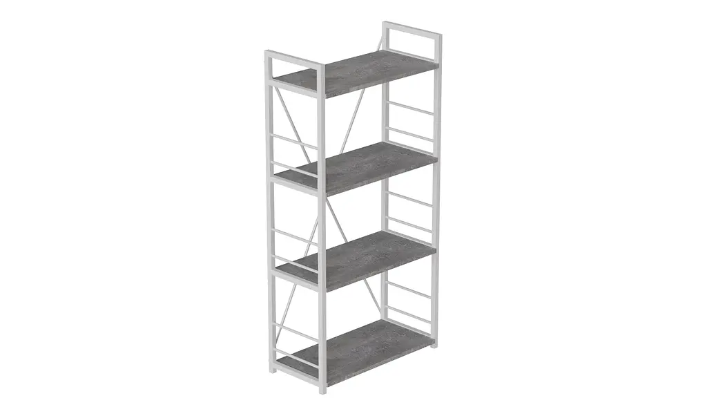 Етажерка 4/60 Ferrum-decor Серії Коннект 120x60x28 білий ДСП Бетон 16мм (FRD-105528) - фото 5