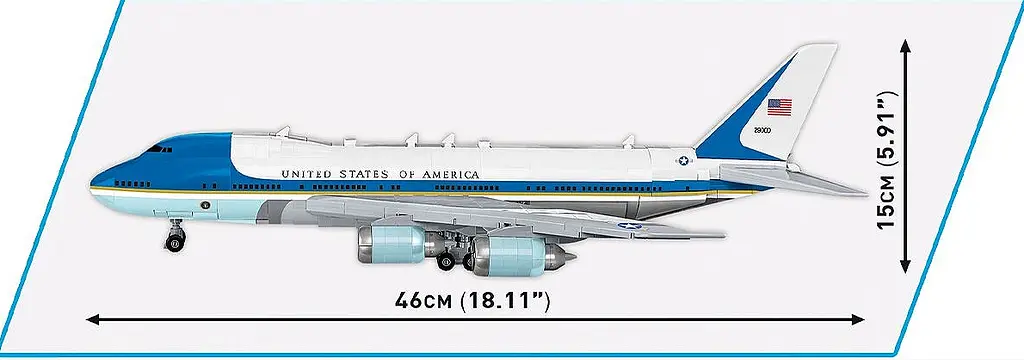 Конструктор Самолет Boeing 747 Air Force One COBI 26610 - фото 8