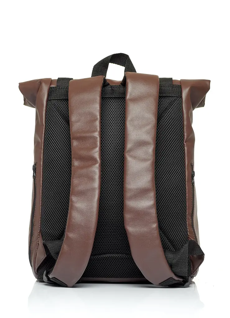 Жіночий рюкзак Sambag RollTop Milton шоколадний 41 х 30 х 16 см (24211020) - фото 3