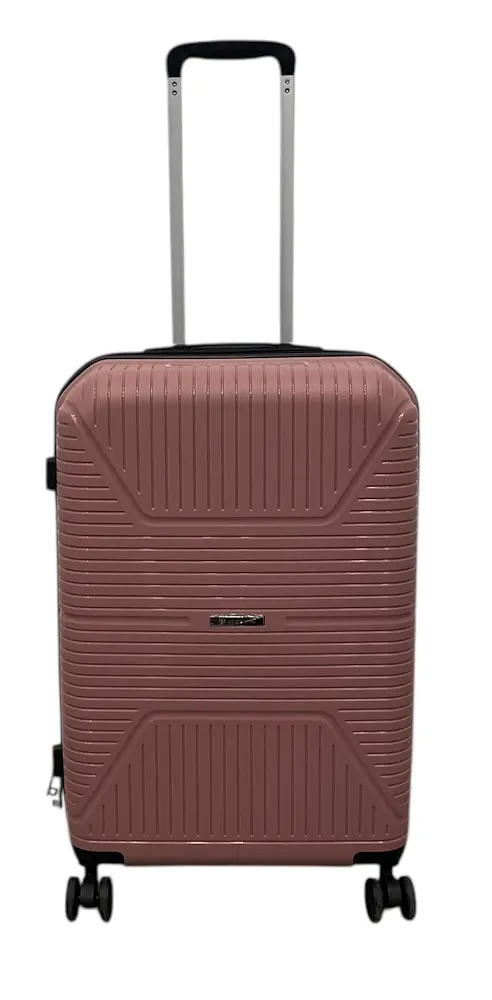 Валіза середня Worldline Airtex 291 поліпропілен M Рожеве золото - фото 2