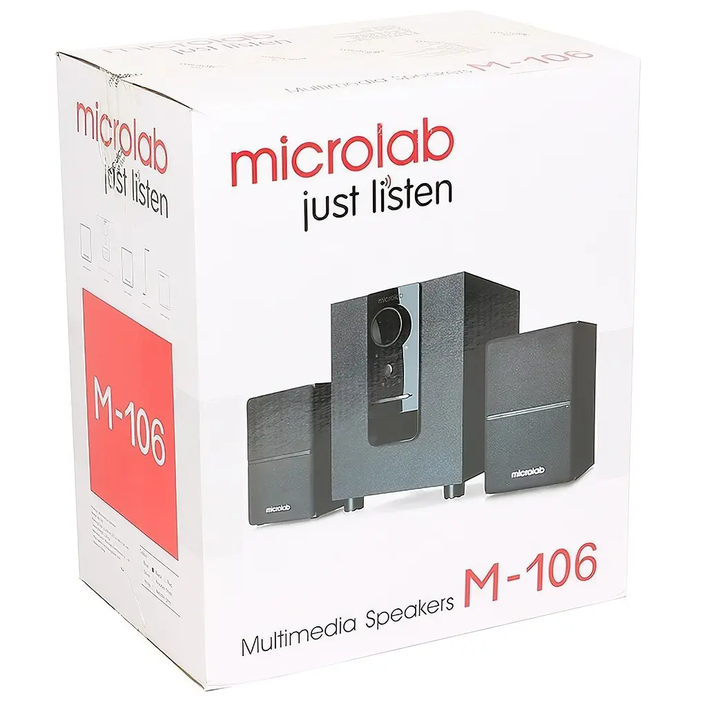Акустическая система 2.1 Microlab M-106 Black - фото 6