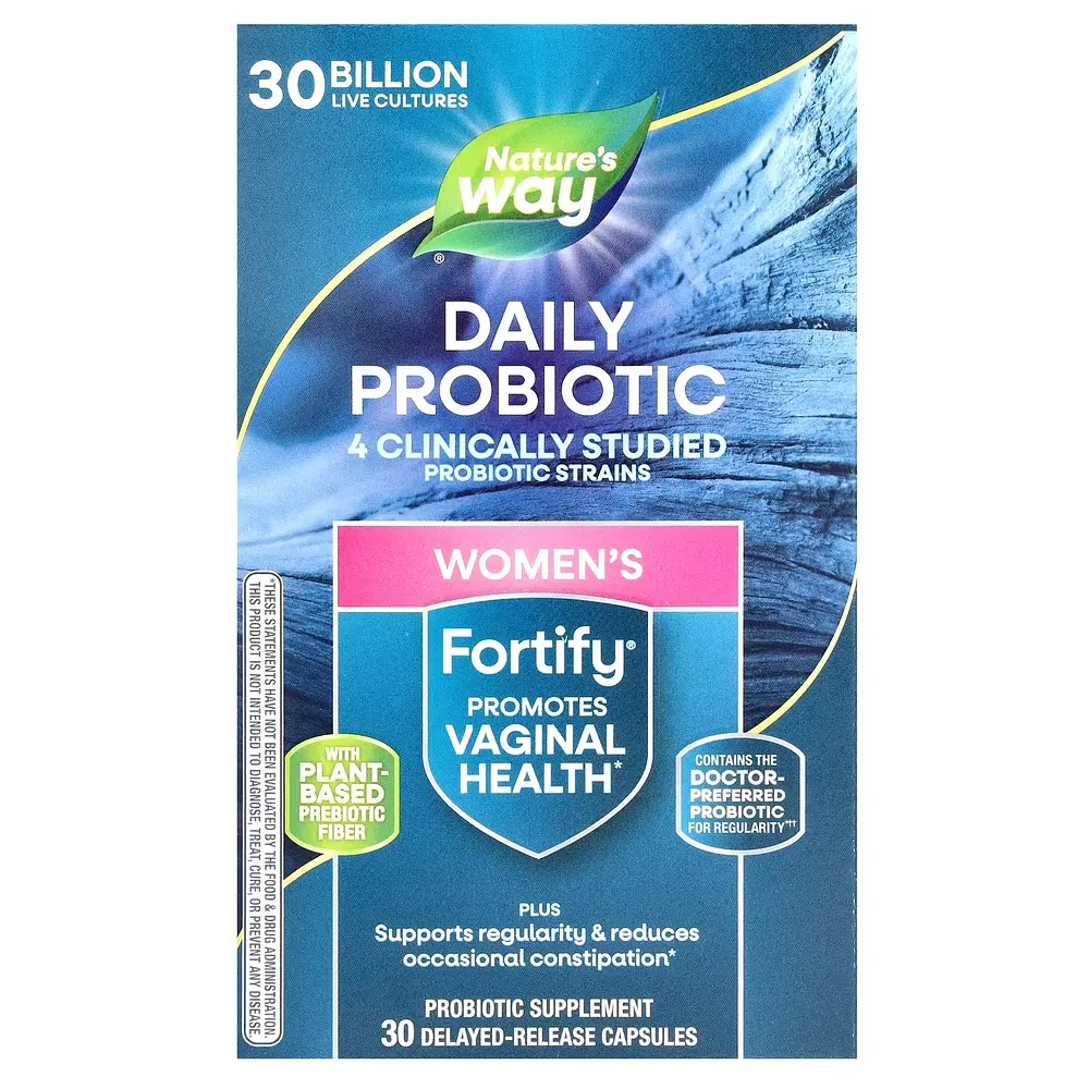 Пробіотики та пребіотики Fortify Women's Probiotic 30 Billion, 30 капсул Nature's Way vit0000110