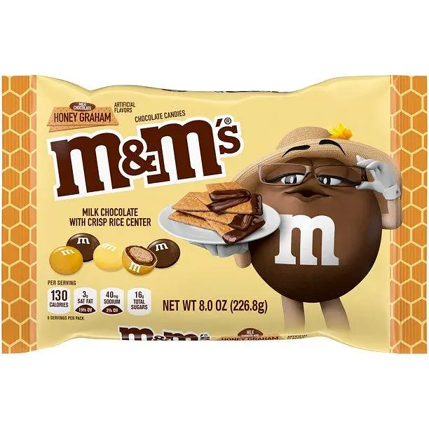 Драже M&M's Honey Graham Milk Chocolate 226.8g - фото 2