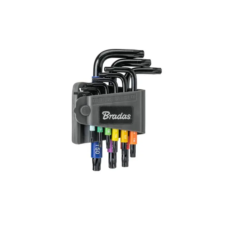 Набір ключів Bradas TORX TX 10-50 9 шт короткі (DIY-HKT71-SH/B)