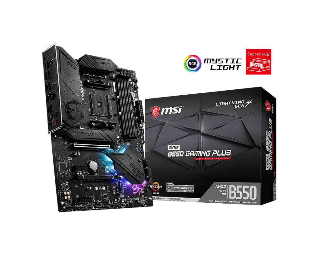 Материнська плата MSI MPG B550 Gaming Plus Socket AM4 (MPG B550 GAMING PLUS) - фото 4