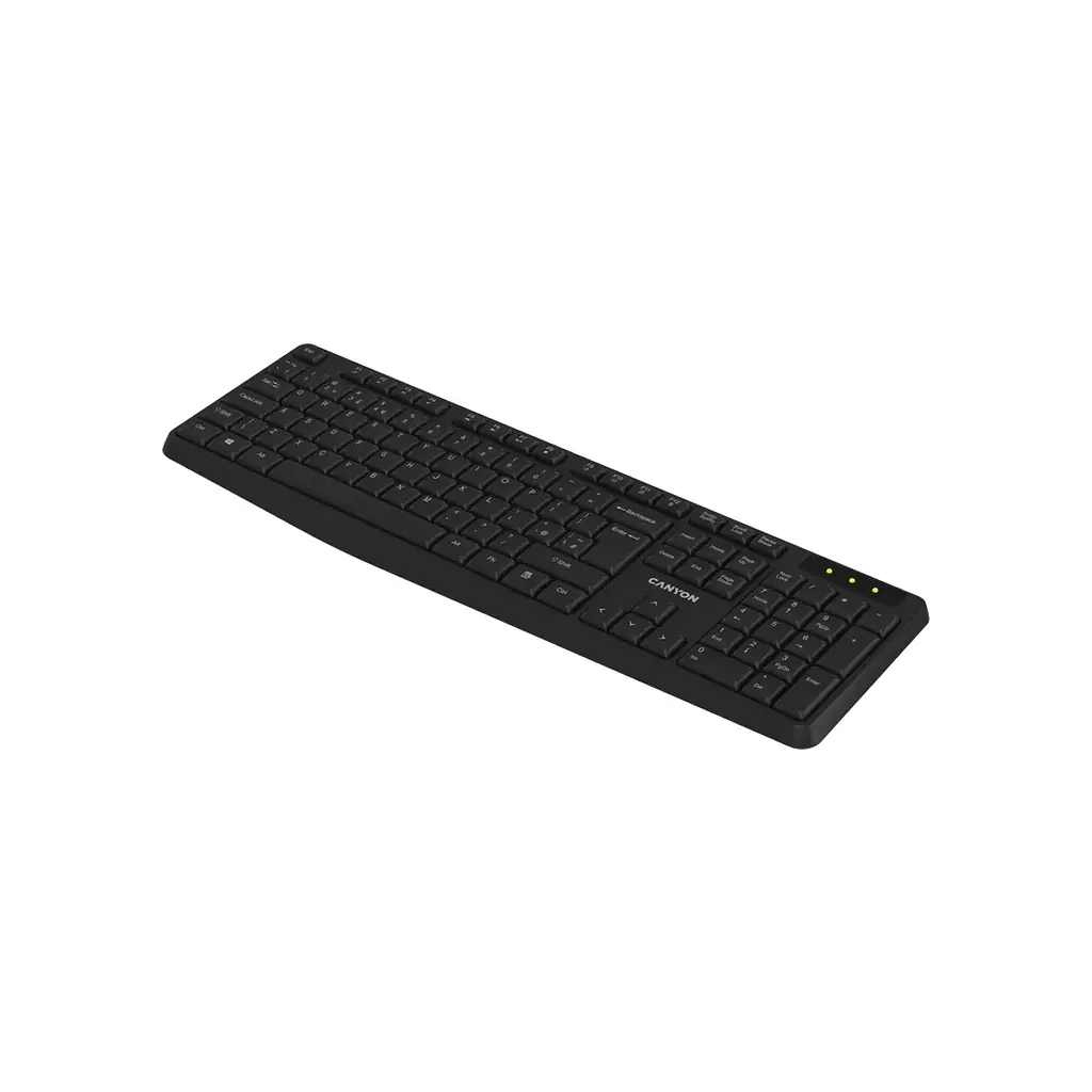 Клавіатура Canyon KB-W01 Water resistant Wireless UA Black (CNE-CKEYW01) - фото 2