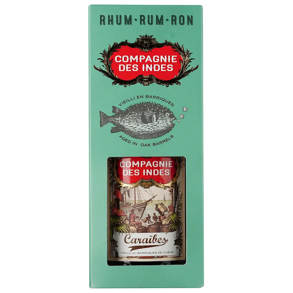 Ром Compagnie des Indes Blend Caraibes, 40%, 0,7 л, у подарунковій упаковці - фото 4