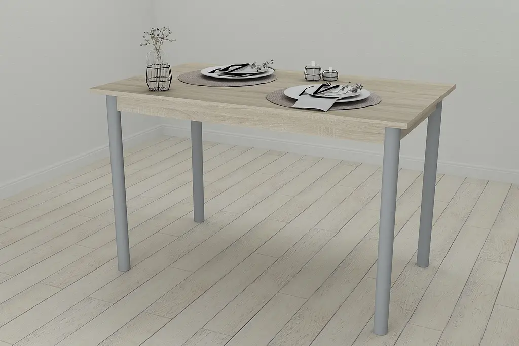 Стіл кухонний Ferrum-decor Беніта 75x120x80 Сірий ДСП Сонома 16мм (FRD-106288) - фото 4