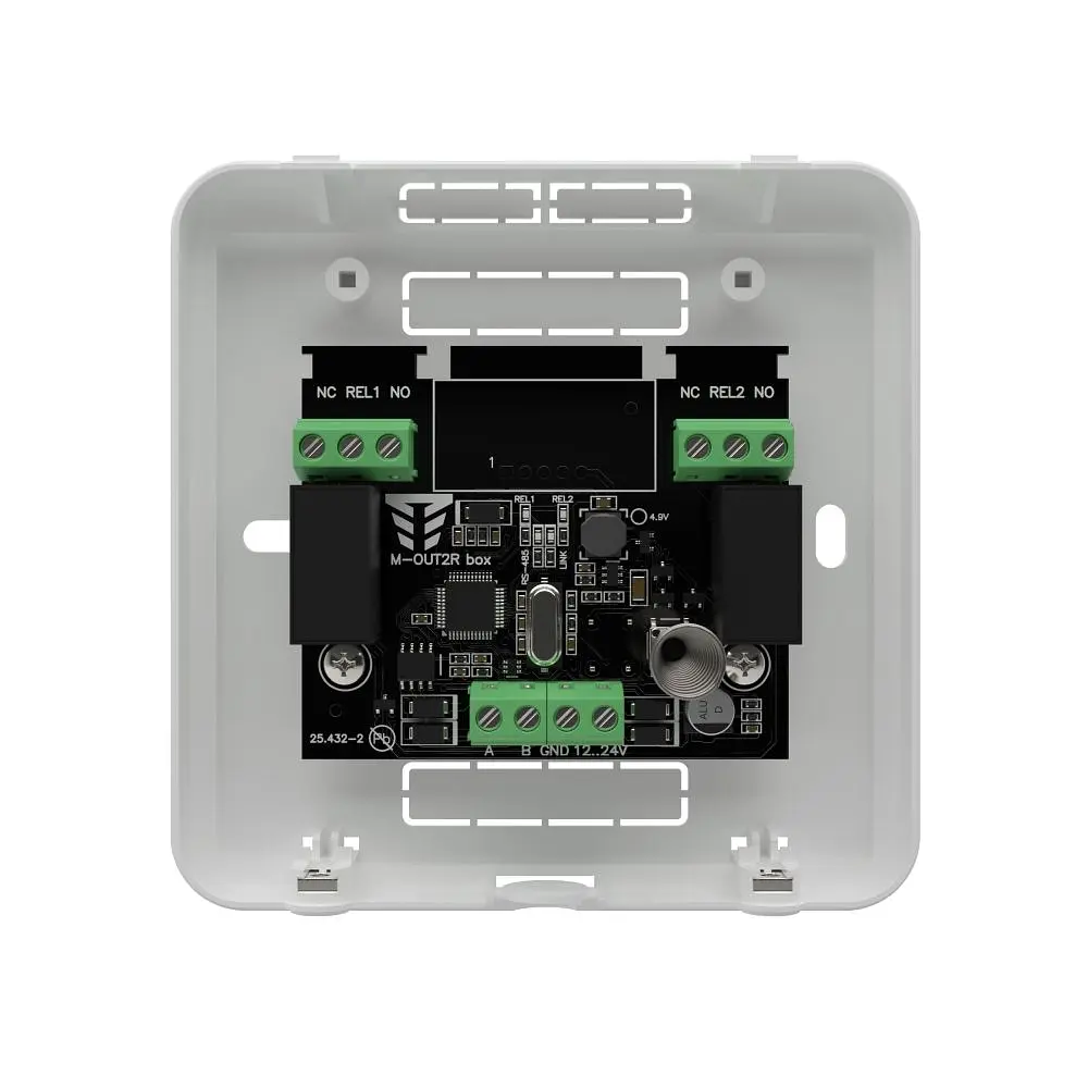 Виносний модуль розширення на 2 релейні виходи Tiras M-OUT2R box (21-00083) - фото 2